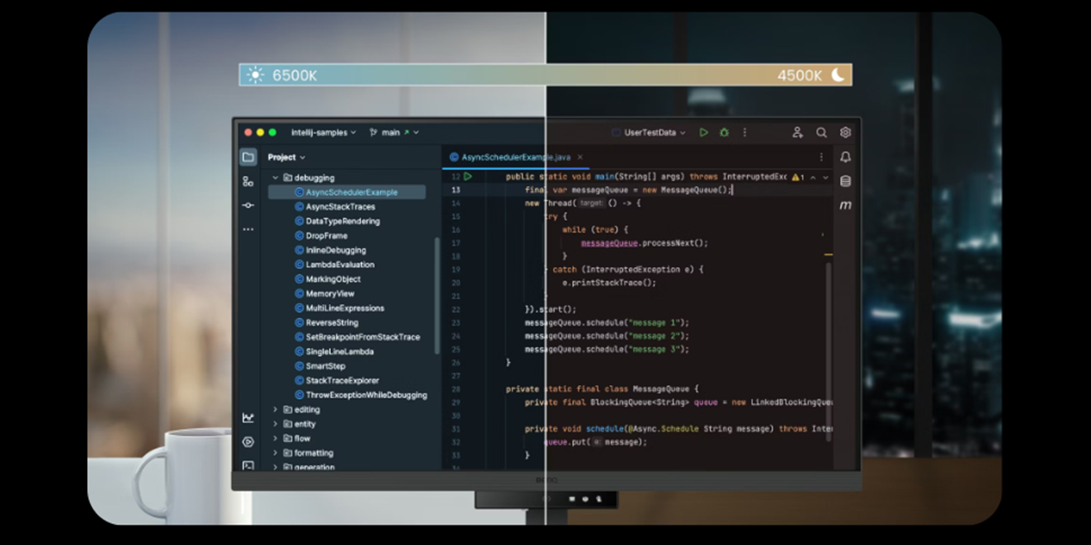 BenQ RD320U sirkadiyen mod ile tüm gün göz konforu