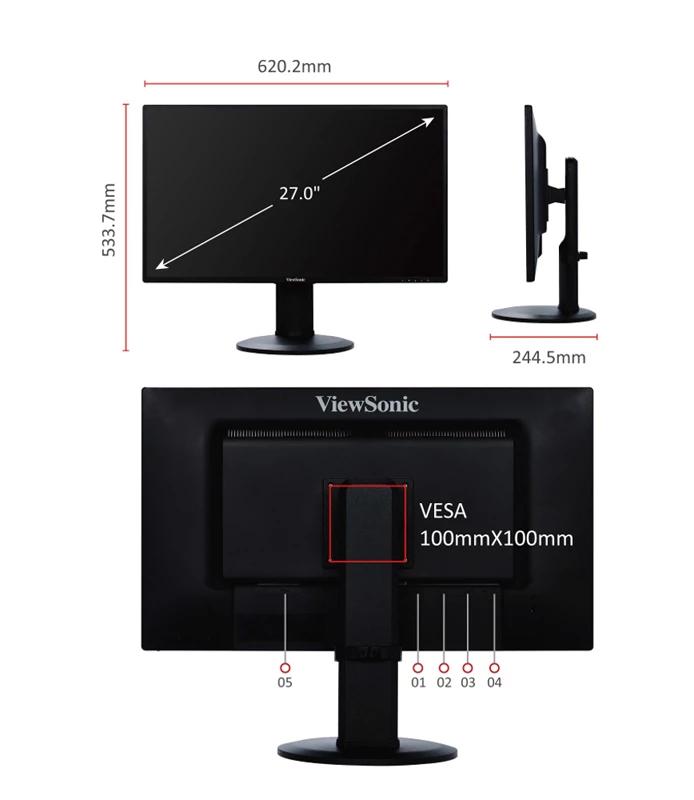 Viewsonic VG2719-2K 27 60 Hz 5ms (Display+2xHDMI) QHD IPS Fiyatı