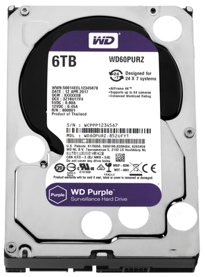 WD Western Digital WD60PURZ Purple 6 TB SATA3 HDD