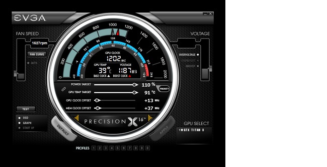 evga precision x overlay cpu gpu