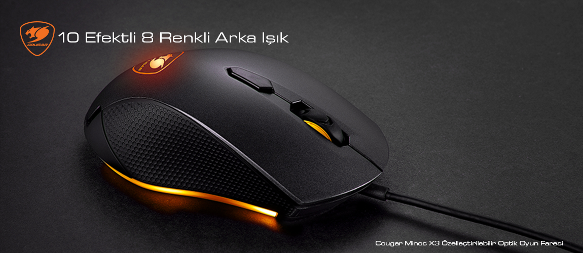 MINOS X3 Özelleştirilebilir Optik Oyun Faresi
