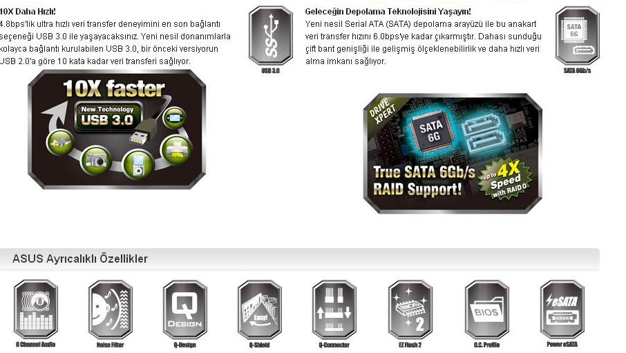 Asus Sabertooth X58 Intel X58 1866MHz DDR3 LGA1366 Anakart Fiyatı