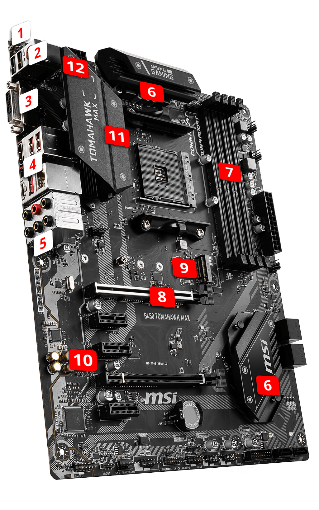 MSI B450 TOMAHAWK MAX overview