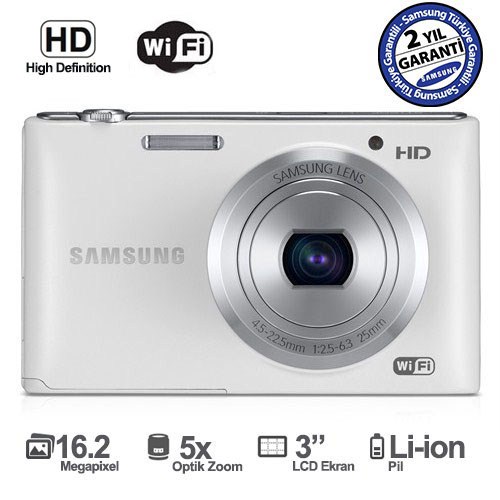 Samsung ST150F 16.2 MP 5X Optik Zoom 3" LCD Ekran Dijital Fotoğraf Makinesi