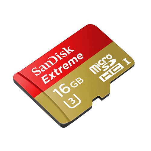 Sandisk Extreme microSDHC 16GB + SD Adapter + Rescue Pro Deluxe 60MB/s Class 10 UHS-I Hafıza Kartı SDSDQXN-016G-G46A