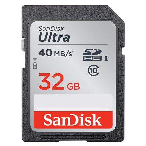 Sandisk Ultra SDHC 32GB 40MB/s Class 10 UHS-I Hafıza Kartı SDSDUN-032G-G46