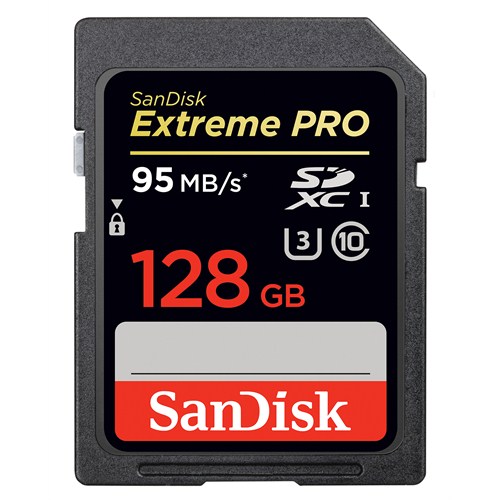 Sandisk Extreme Pro SDXC 128GB - 95MB/s Class 10 UHS-I Hafıza Kartı SDSDXPA-128G-G46