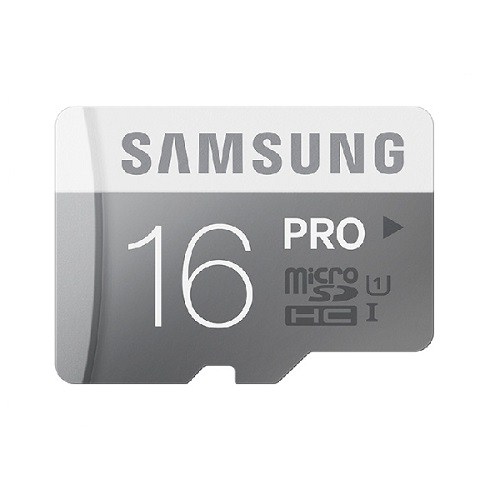 Samsung 16GB MicroSD Pro Class10 (90-50mb/sn) Hafıza Kartı + SD Adaptör MB-MG16DA/TR