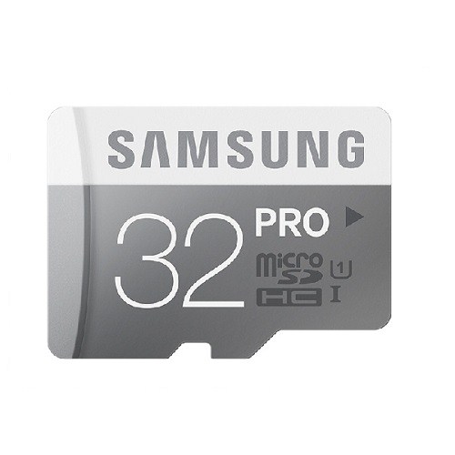 Samsung 32GB MicroSD Pro Class10 (90-80mb/sn) Hafıza Kartı + SD Adaptör MB-MG32DA/TR