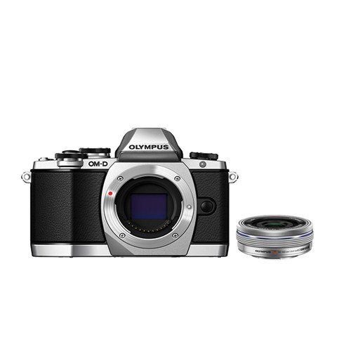 Olympus OMD E-M10 14-42mm EZ Pancake Aynasız SLR Dijital Fotoğraf Makinesi Gümüş