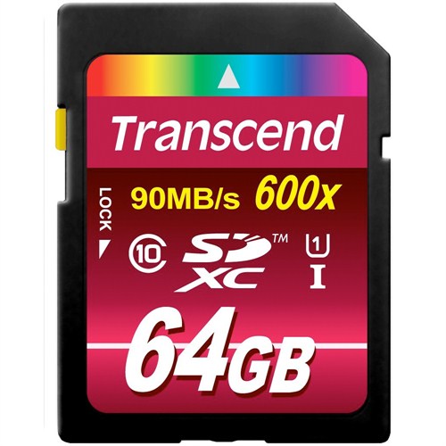 Transcend 64GB UHS-I SDXC 600x Class 10 Hafıza Kartı