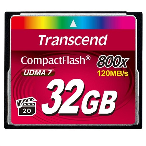 Transcend 32GB 800x Compact Flash Kart (Type I)