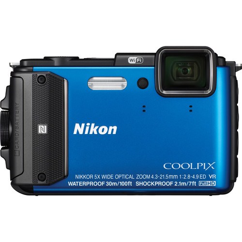 Nikon Coolpix AW130 Sualtı Dijital Fotoğraf Makinesi Mavi