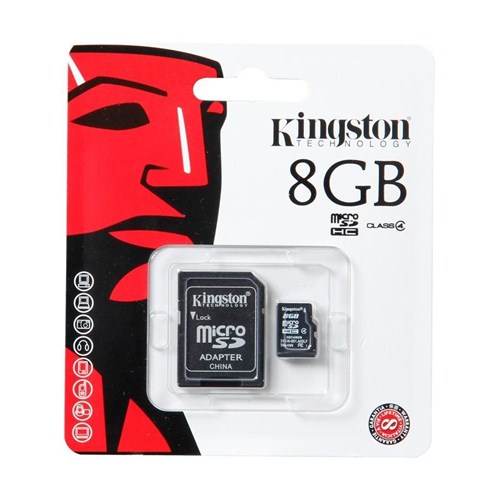 Kingston 8 GB Class 4 MicroSDHC Hafıza Kartı SDC4/8GB