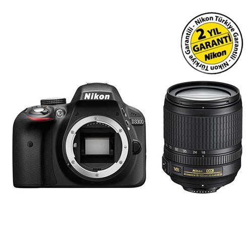 Nikon D3300 18-105mm VR Kit 24 MP Dijital SLR Fotoğraf Makinesi