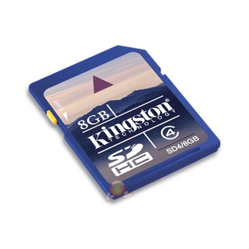 Kingston 8 GB Class 4 SDHC Hafıza Kartı SD4/8GB