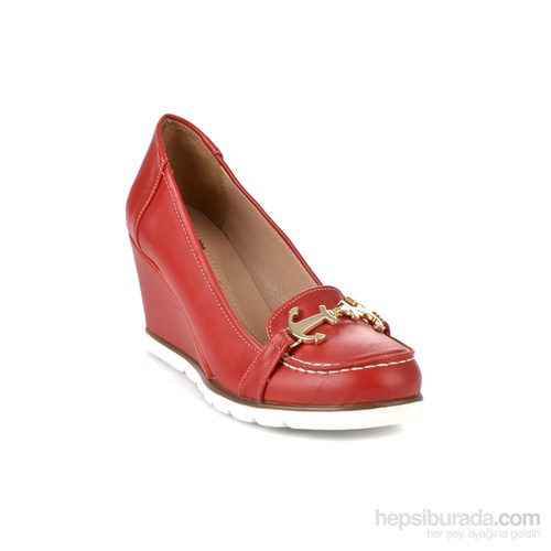 Bambi Kadın Topuklu Ayakkabı Kırmızı