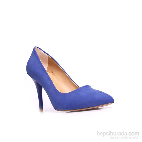 Loggalin Kadın Topuklu Ayakkabı Mavi
