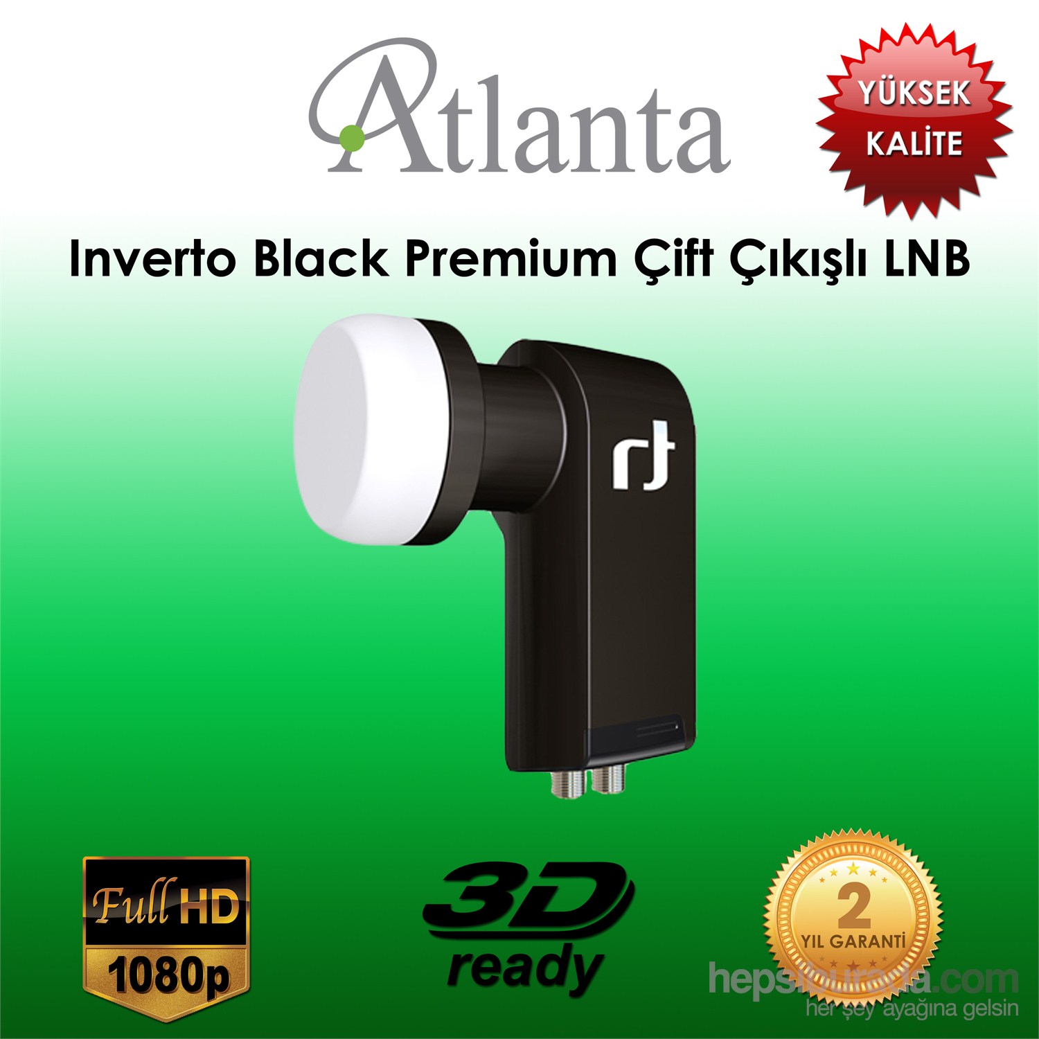 Atlanta Inverto Black Premium Twin LNB (Çift Çıkışlı)