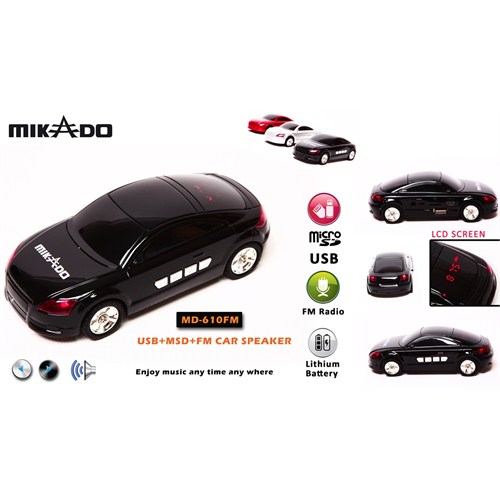 Mikado MD-610 FM Usb+SD+Fm LCD Ekran Araba Şekilli Müzik Kutusu
