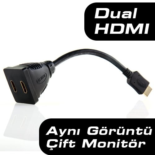Dark HDMI Erkek - 2 x HDMI Dişi Çoklayıcı (DK-HD-AMX2FTV)
