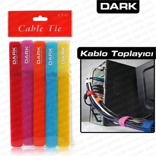 Dark 5’li Renkli Kablo Toplayıcı