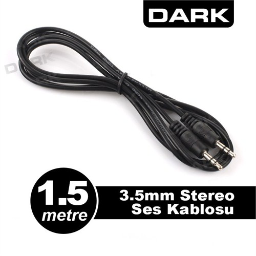 Dark 1.5 Metre 3.5mm Stereo Ses Bağlantı Kablosu (DK-CB-AUL150TV)