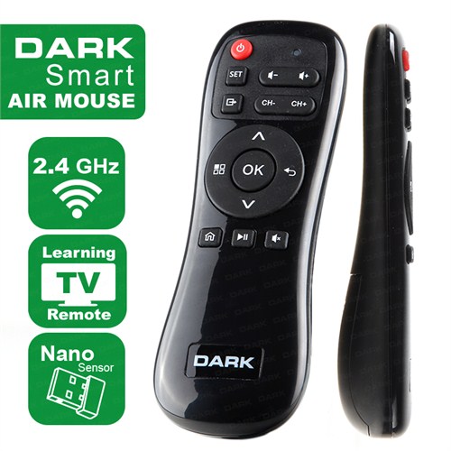 Dark TV Öğrenme Fonksiyonlu Kablosuz Multimedya Hava Kontrollü Fare (DK-AC-KAM03)