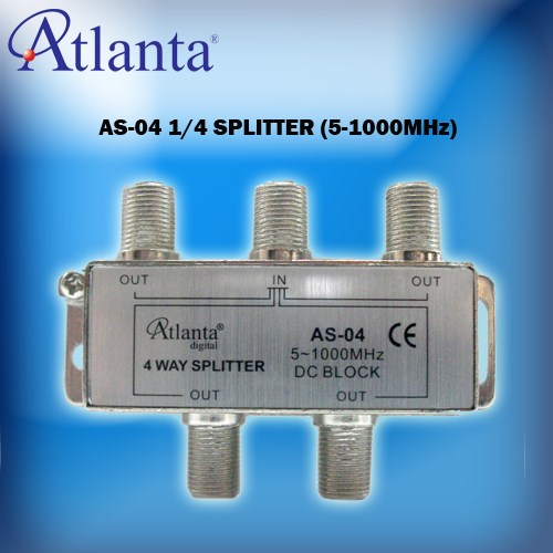 Atlanta AS-04 1/4 Uydu Bölücü (5-1000 MHz)