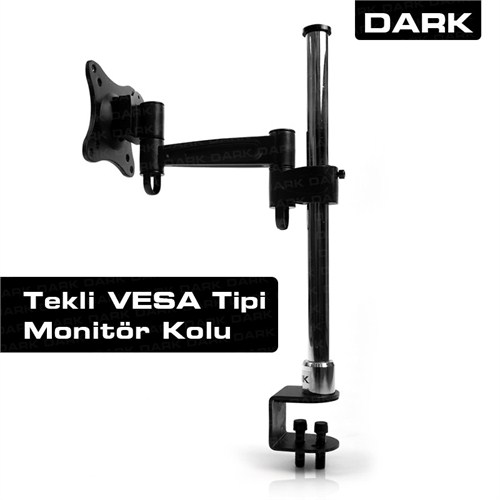 Dark 1 TV Destekli Masa Tipi 13"-27" LCD TV Kolu (DK-AC-VM10TV)