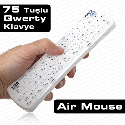 Dark Hareket Sensörlü Kablosuz Air Mouse & Klavye (DK-AC-KAM02TV)