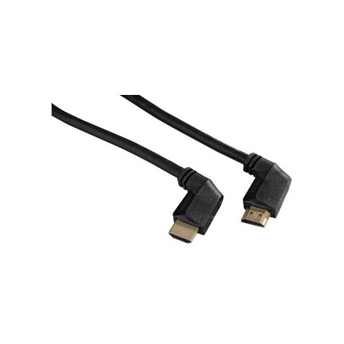 Hama HS Ethernet 90°- 90° Açılı Altın Uçlu 3S 1.5m HDMI Kablo