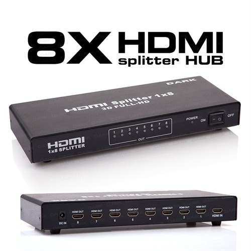 Dark DK-HD-SP8X1 Full HD 8 Çıkışlı HDMI Çoklayıcı