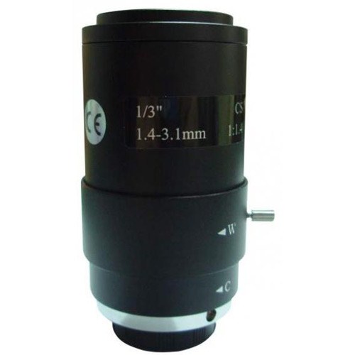 Ducki 1.4 mm-3.1 mm Arası Manuel Zoom Ekstra Geniş Açı CS Lens