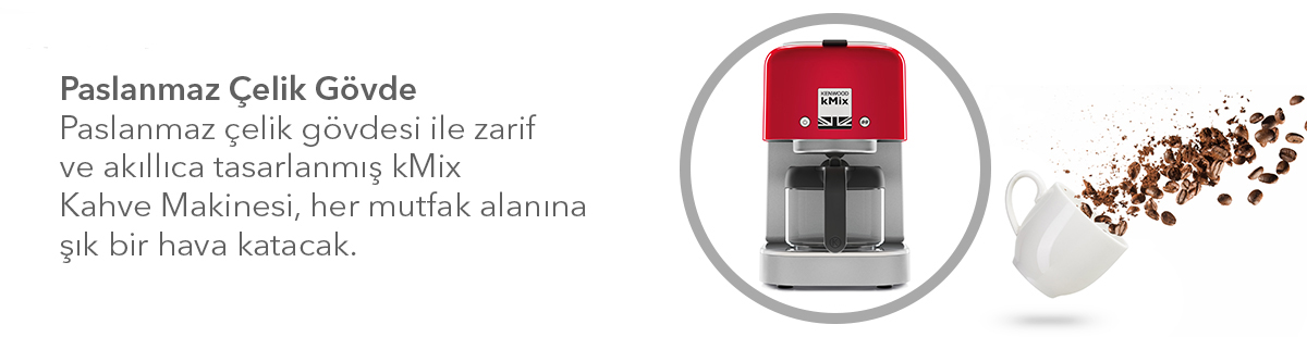 Kenwood COX750RD kMix Filtre Kahve Makinası Kırmızı Fiyatı