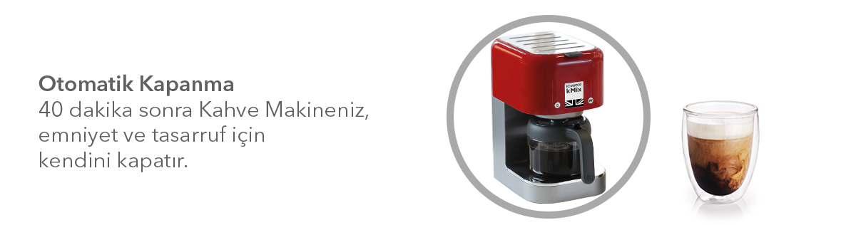 Kenwood COX750RD kMix Filtre Kahve Makinası Kırmızı Fiyatı
