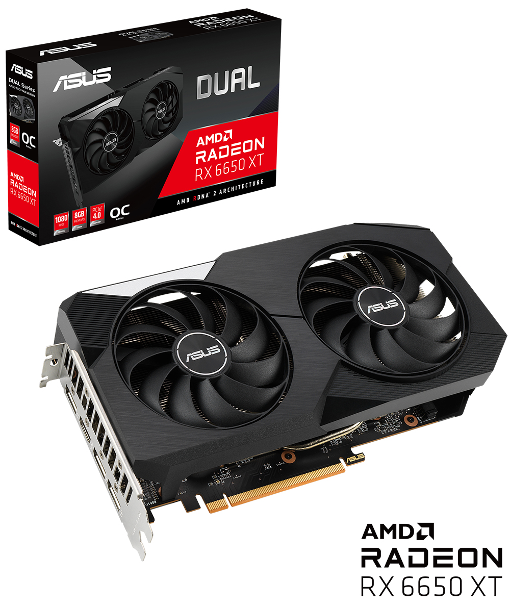 ASUS Dual Radeon™ RX 6650 XT OC Edition 8GB GDDR6