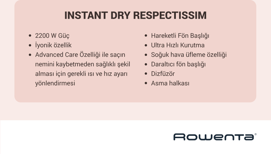 Rowenta Respectissim Instant Dry