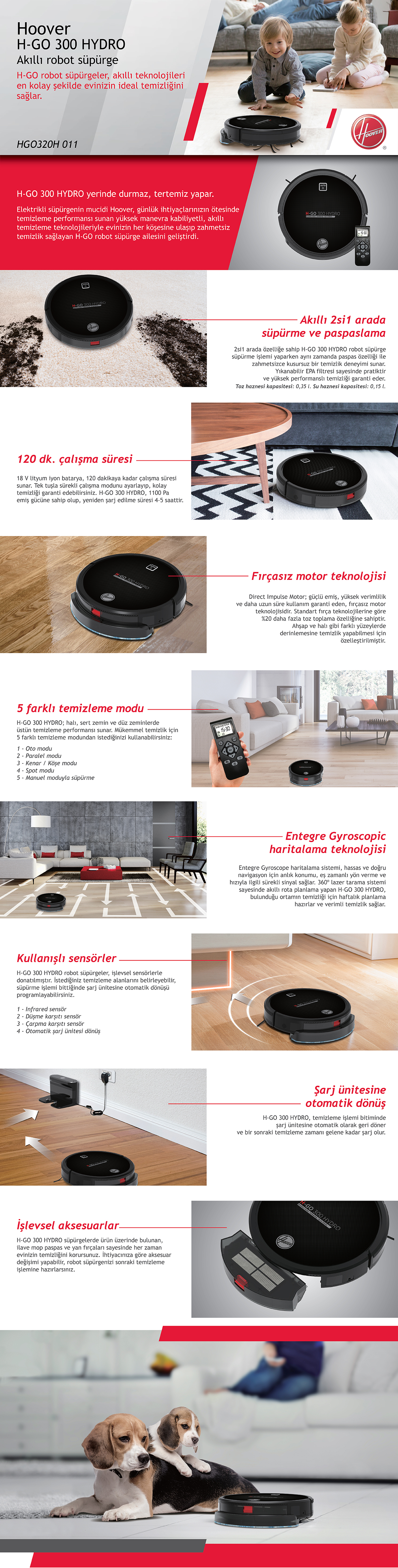 izleyin yazışma tartışma  Hoover H GO 300 HYDRO 2si In 1 Smart Robot Vacuum and Mop Black home  appliance|Vacuum Cleaners| - AliExpress