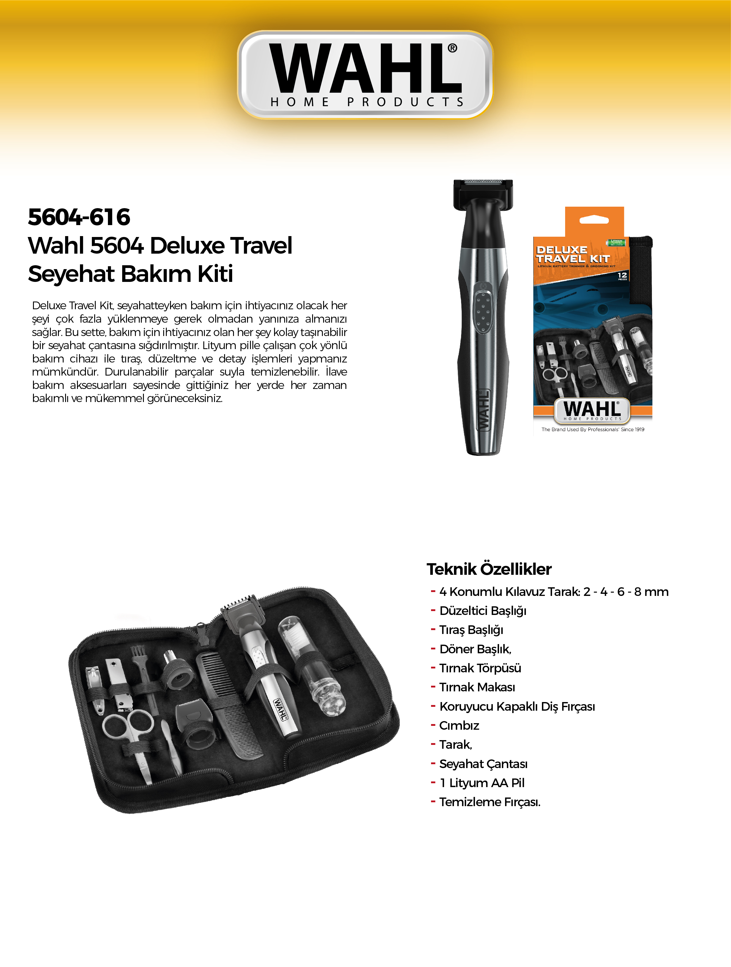 wahl deluxe travel kit