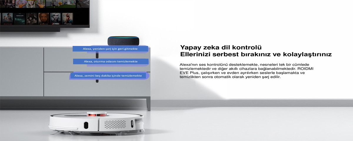 Roidmi Eve Vacuum Mop Akıllı Robot Süpürge (Roidmi Türkiye Fiyatı