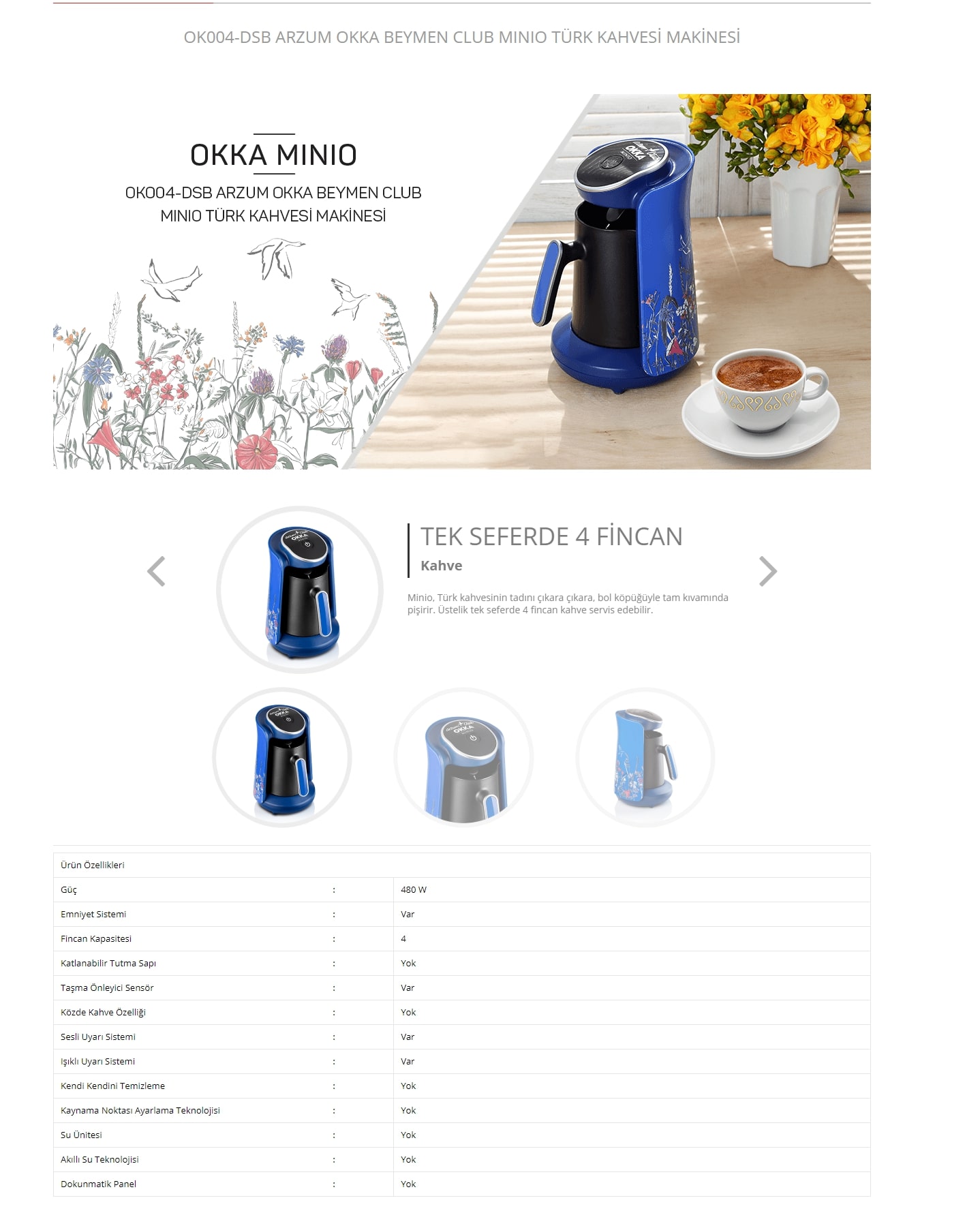 Arzum Okka Minio Turk Kahvesi Makinesi Beyaz Ok004 B Ucuz Fiyatlarla Kadoland Eindhoven Da
