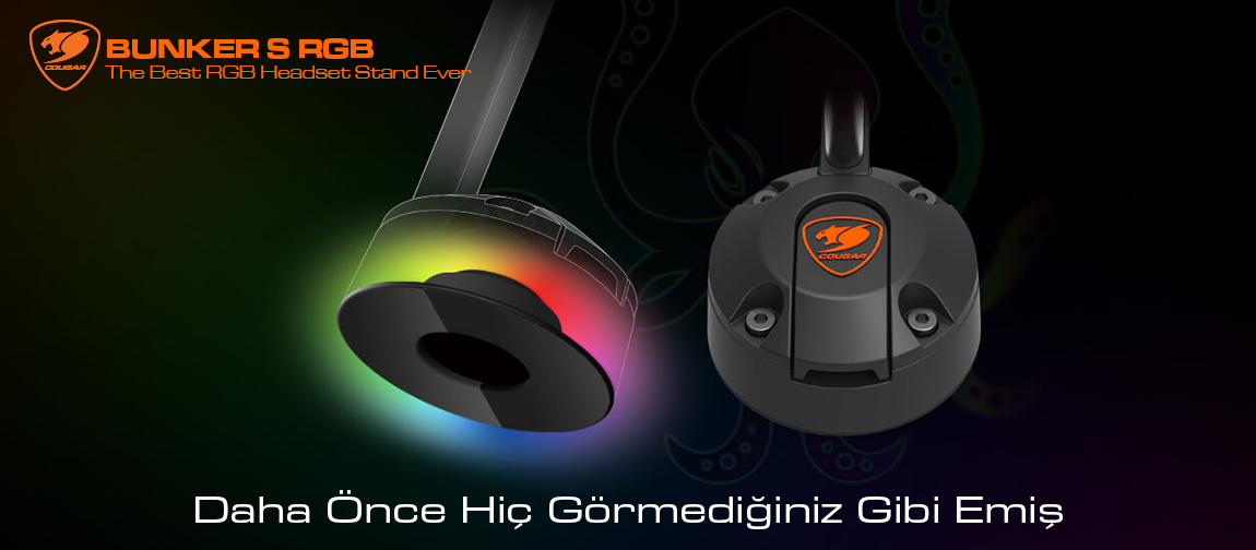 BUNKER S RGB En İyi RGB Kulaklık Standı BUNKER S RGB En İyi RGB Kulaklık Standı