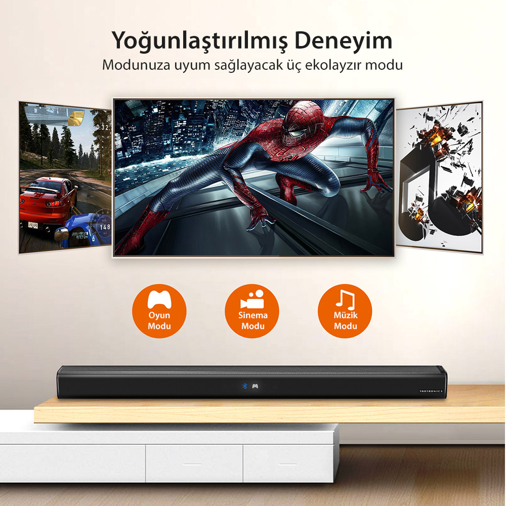 TaoTronics TTSK023 40W 80 cm Kablosuz Bluetooth Soundbar Ev Fiyatı