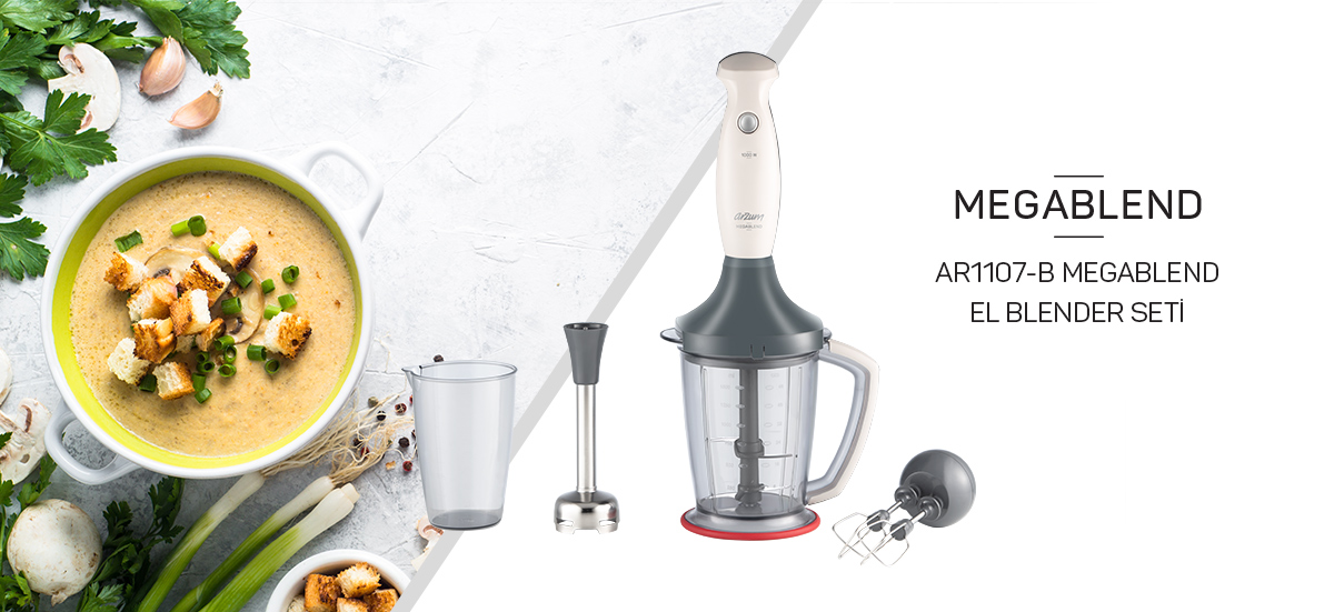 AR1107-S Arzum Megablend El Blender Seti