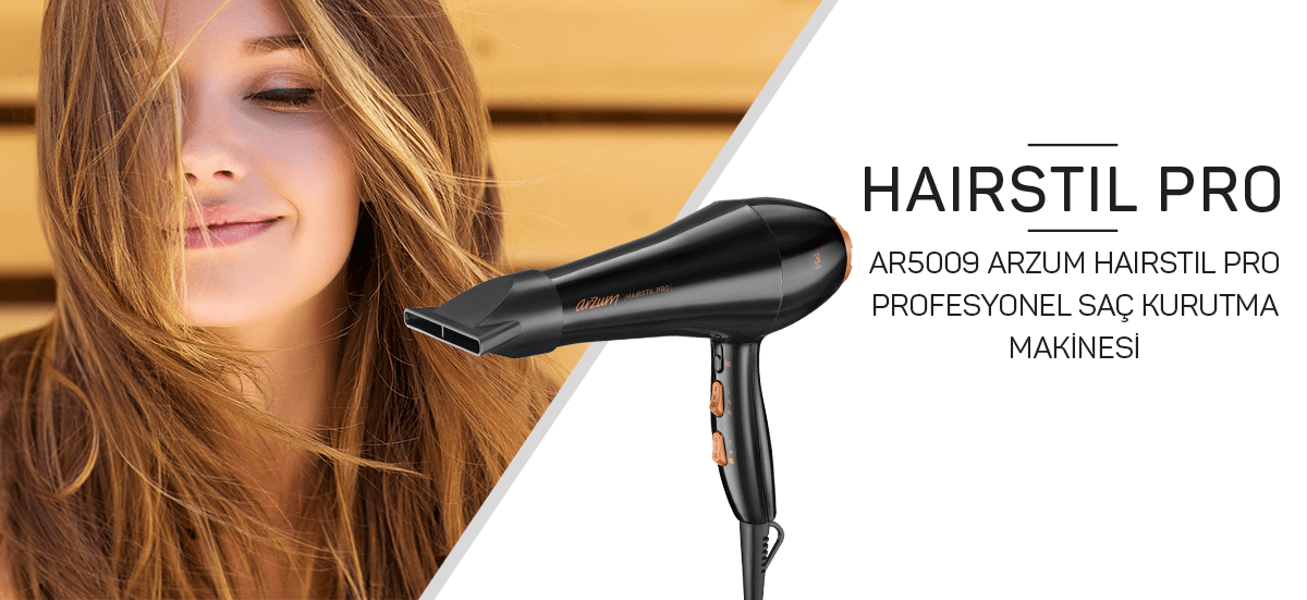 AR5009 Arzum Hairstil Pro Profesyonel Saç Kurutma Makinesi 