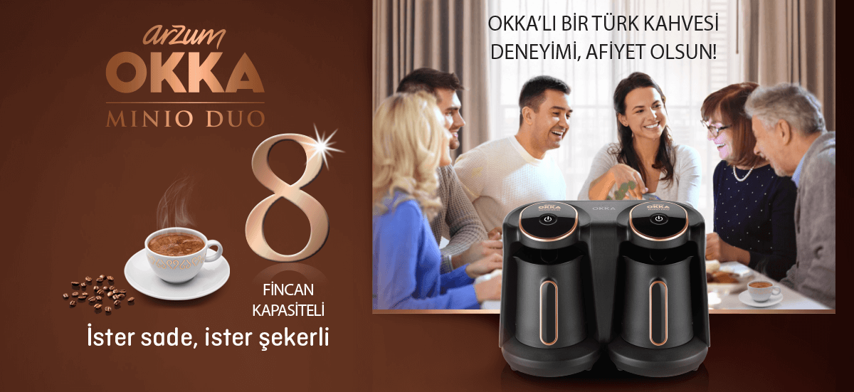 OK006-K ARZUM OKKA MINIO DUO TÜRK KAHVESİ MAKİNESİ