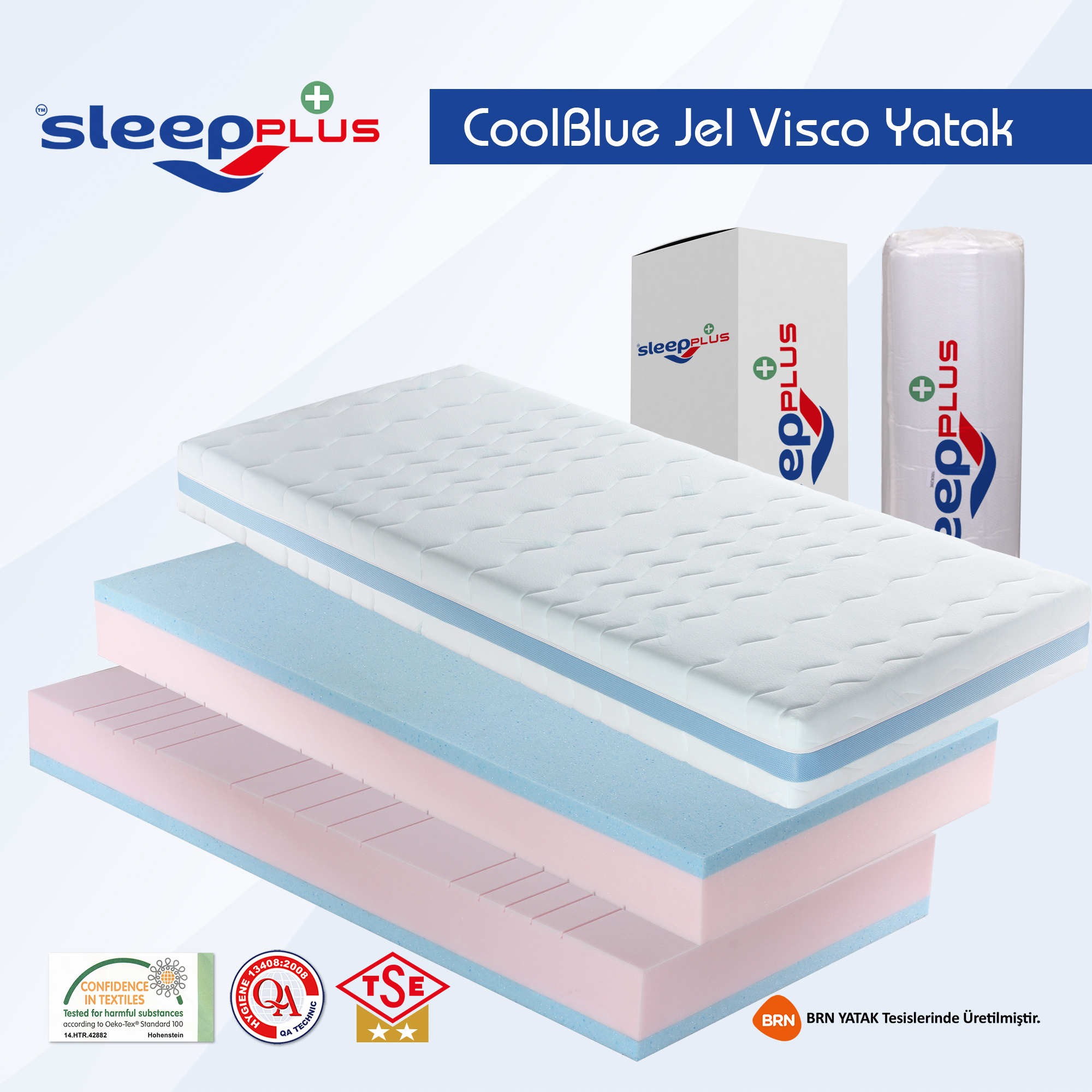 Sleepplus CoolBlue Jel Visco Yatak 150X200 cm Fiyatı