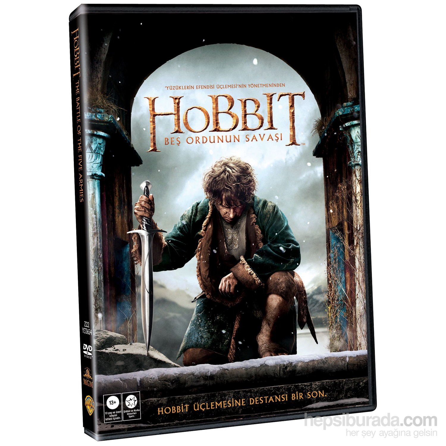 The Hobbit: The Battle Of The Five Armies (Hobbit : Beş Ordunun Savaşı) (DVD)