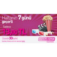 Tüm Cinemaximum'lar – 3D Dahil (İstanbul, Ankara, İzmir Hariç -) - Sinema Bileti